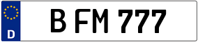 Trailer License Plate